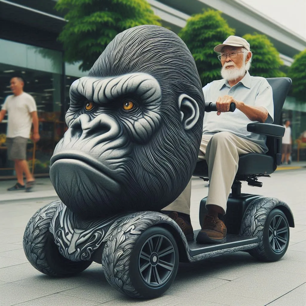 Gorilla Shape Mobility Scooter: Unleashing Power and Strength in Personal Transportation