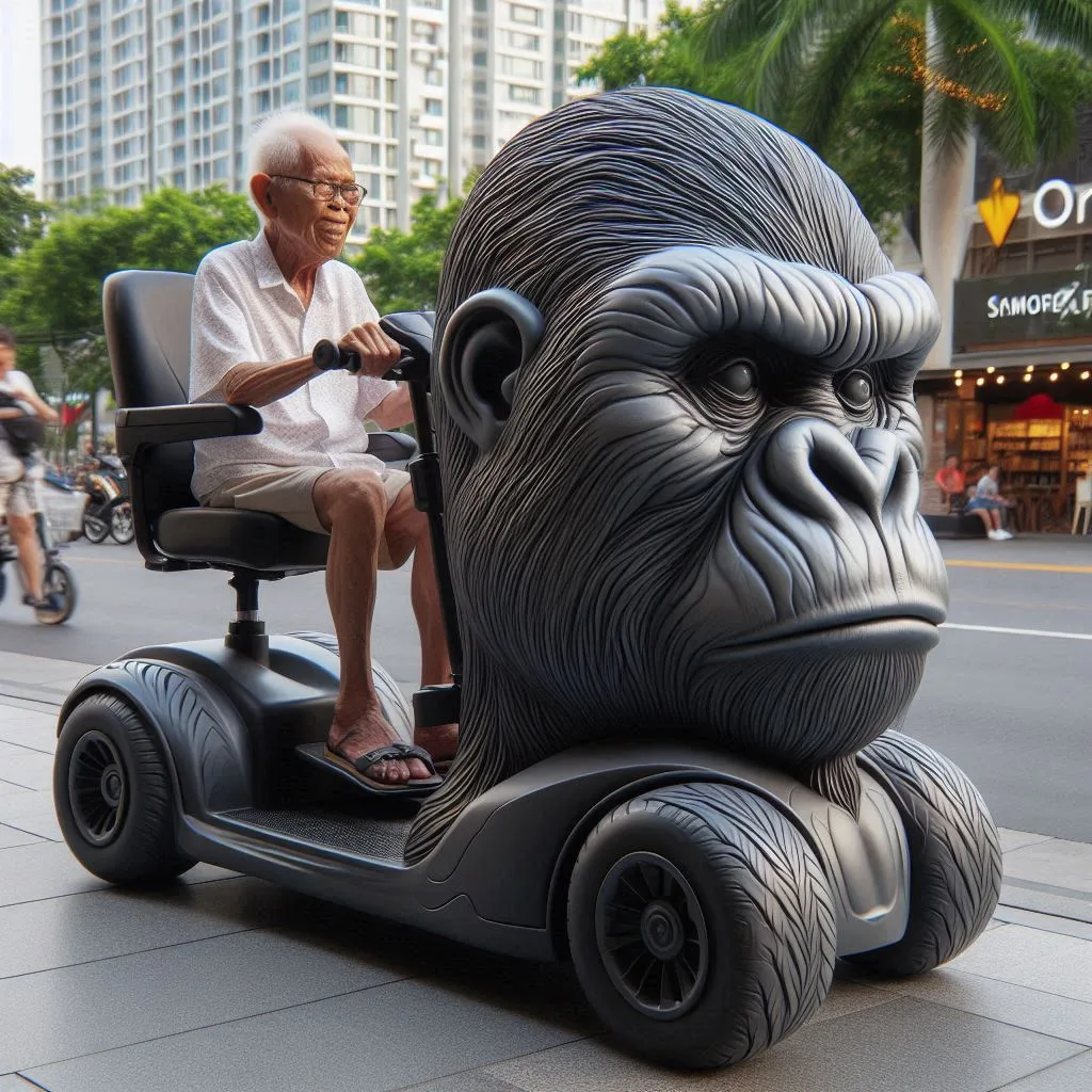 Gorilla Shape Mobility Scooter: Unleashing Power and Strength in Personal Transportation