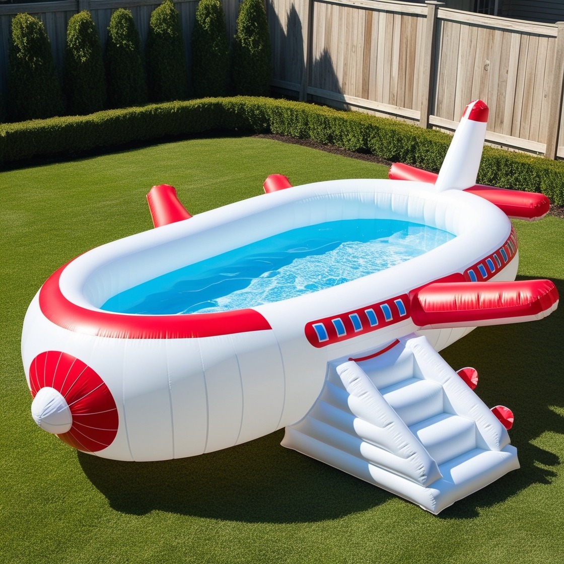 Soar and Splash: Transform Your Backyard with Inflatable Aeroplane Pools