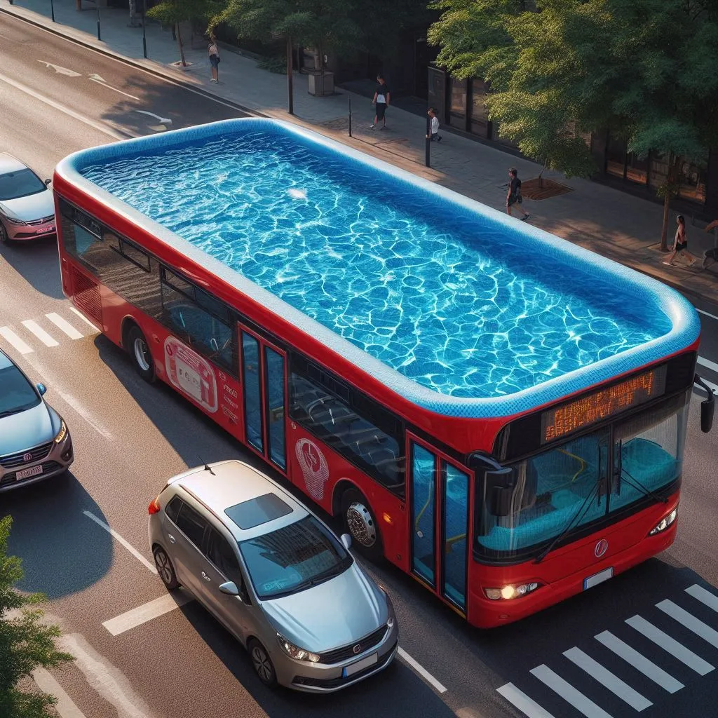 Inflatable Bus Pool: Transform Your Vehicle into a Splashing Summer Oasis