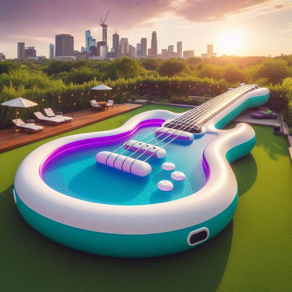 Beat the Heat in Style with Inflatable Guitar Pools: A Unique Way to Chill this Summer