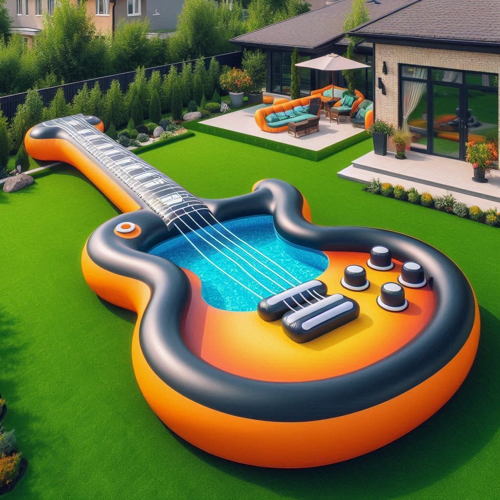 Beat the Heat in Style with Inflatable Guitar Pools: A Unique Way to Chill this Summer