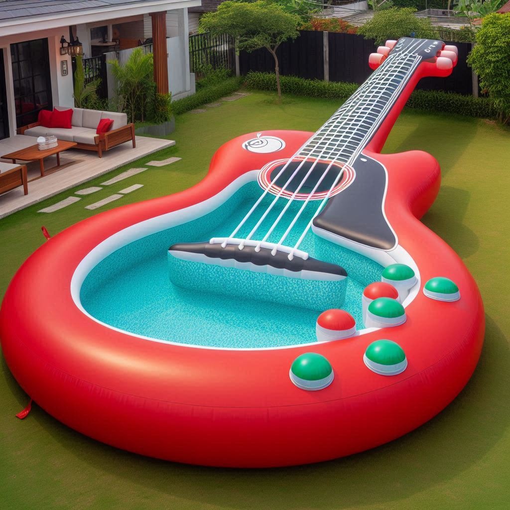 Beat the Heat in Style with Inflatable Guitar Pools: A Unique Way to Chill this Summer