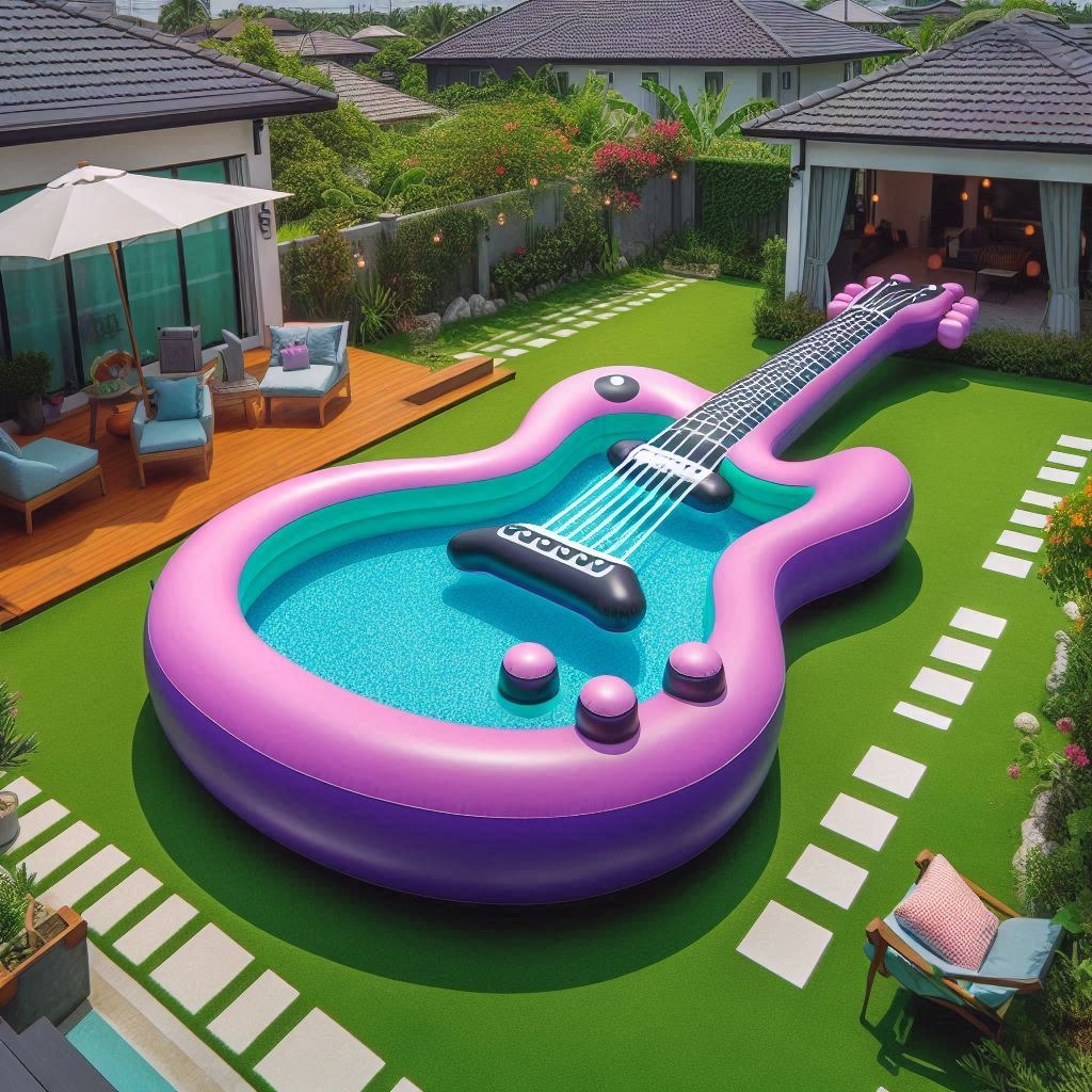 Beat the Heat in Style with Inflatable Guitar Pools: A Unique Way to Chill this Summer