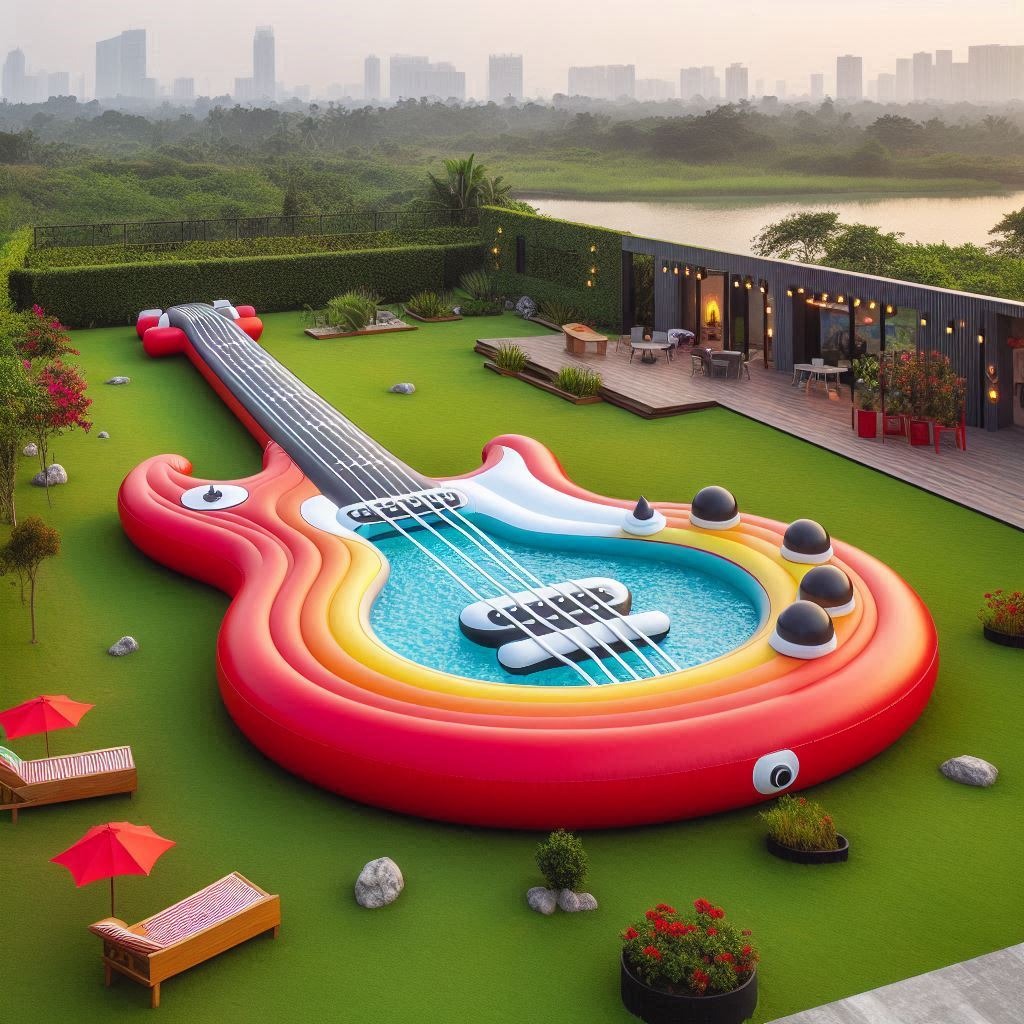 Beat the Heat in Style with Inflatable Guitar Pools: A Unique Way to Chill this Summer