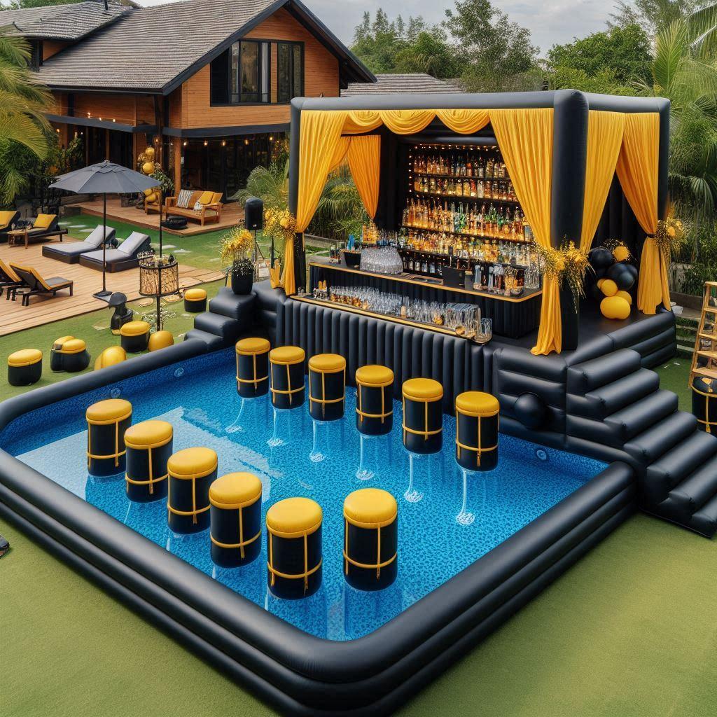 Inflatable Pool Bars: Float and Sip in Style