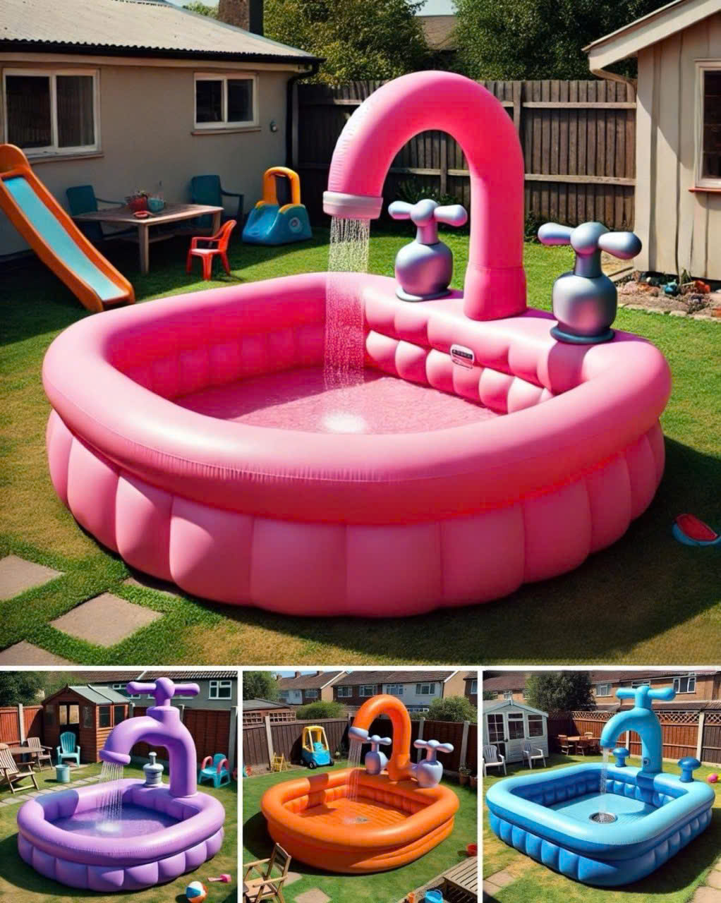 Enjoy Ultimate Summer Fun with the Inflatable Tap Pool: Relaxation and Play at Home