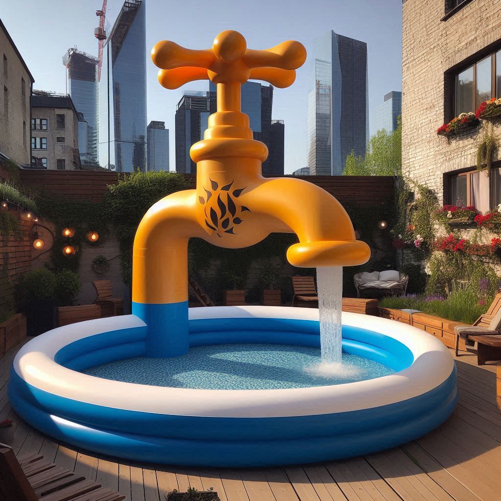 Enjoy Ultimate Summer Fun with the Inflatable Tap Pool: Relaxation and Play at Home