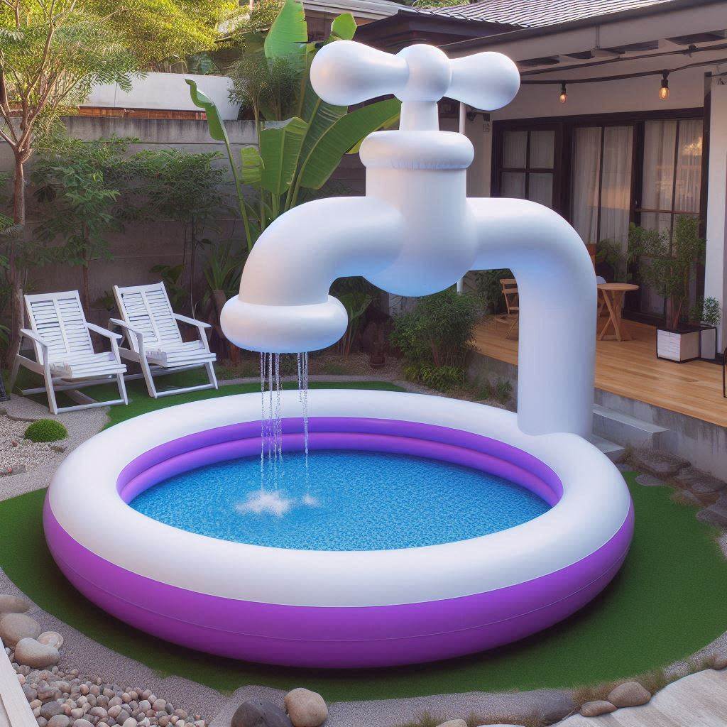 Enjoy Ultimate Summer Fun with the Inflatable Tap Pool: Relaxation and Play at Home