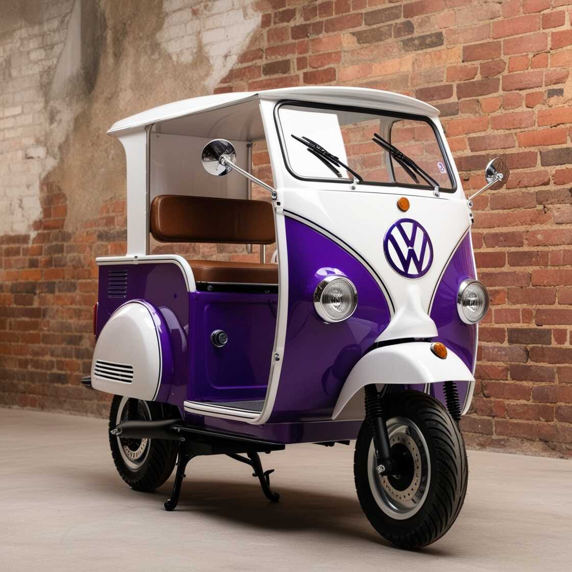 Volkswagen-Inspired Electric Scooter: A Perfect Blend of Classic Design and Modern Mobility