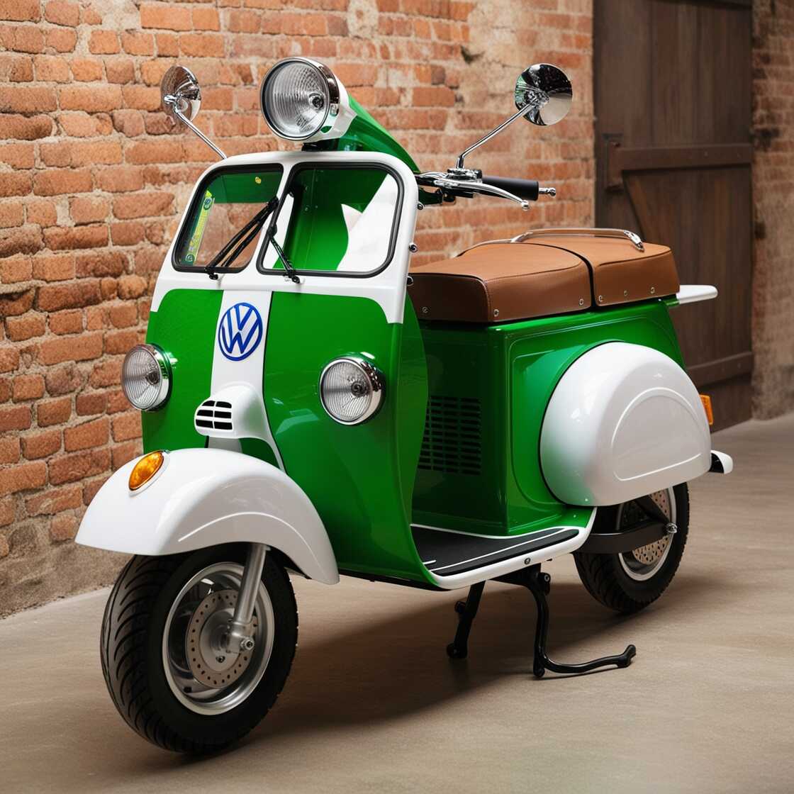 Volkswagen-Inspired Electric Scooter: A Perfect Blend of Classic Design and Modern Mobility