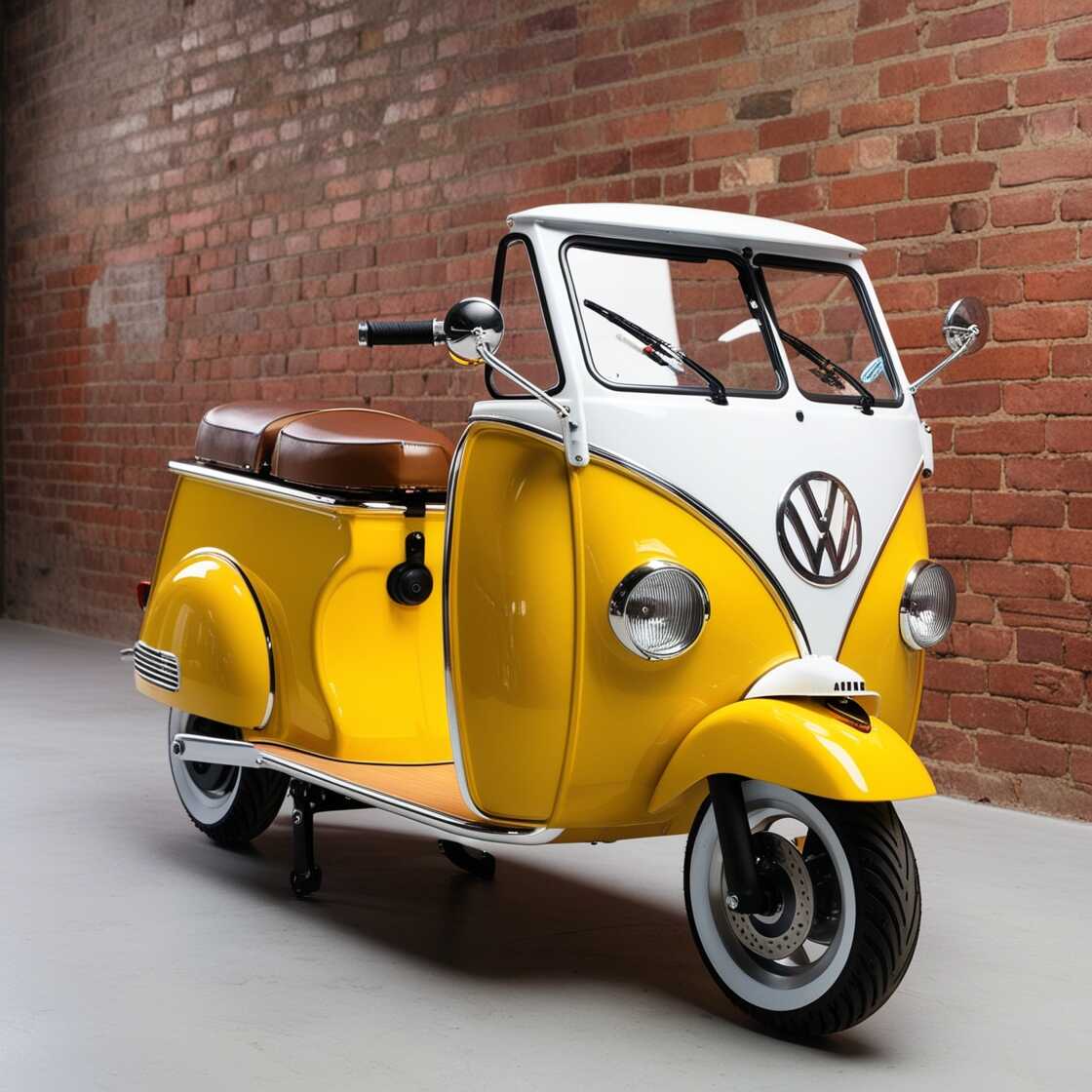 Volkswagen-Inspired Electric Scooter: A Perfect Blend of Classic Design and Modern Mobility