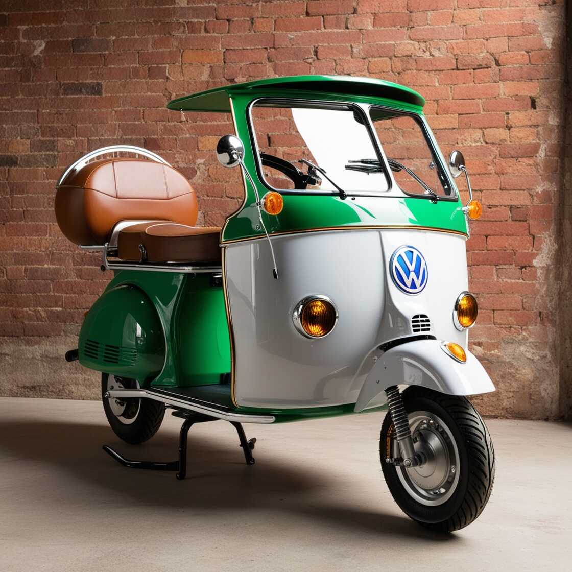 Volkswagen-Inspired Electric Scooter: A Perfect Blend of Classic Design and Modern Mobility