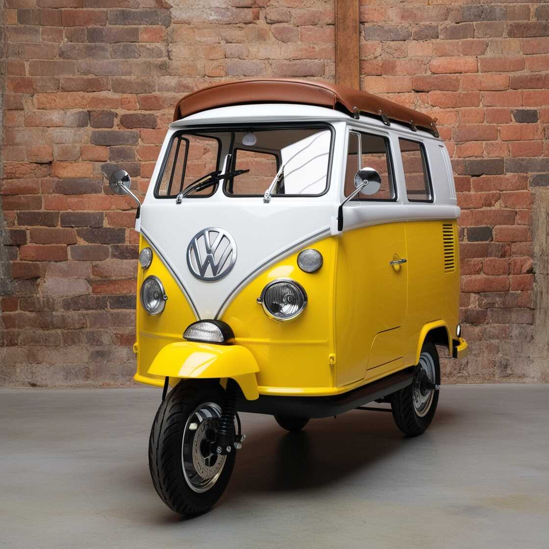 Volkswagen-Inspired Electric Scooter: A Perfect Blend of Classic Design and Modern Mobility