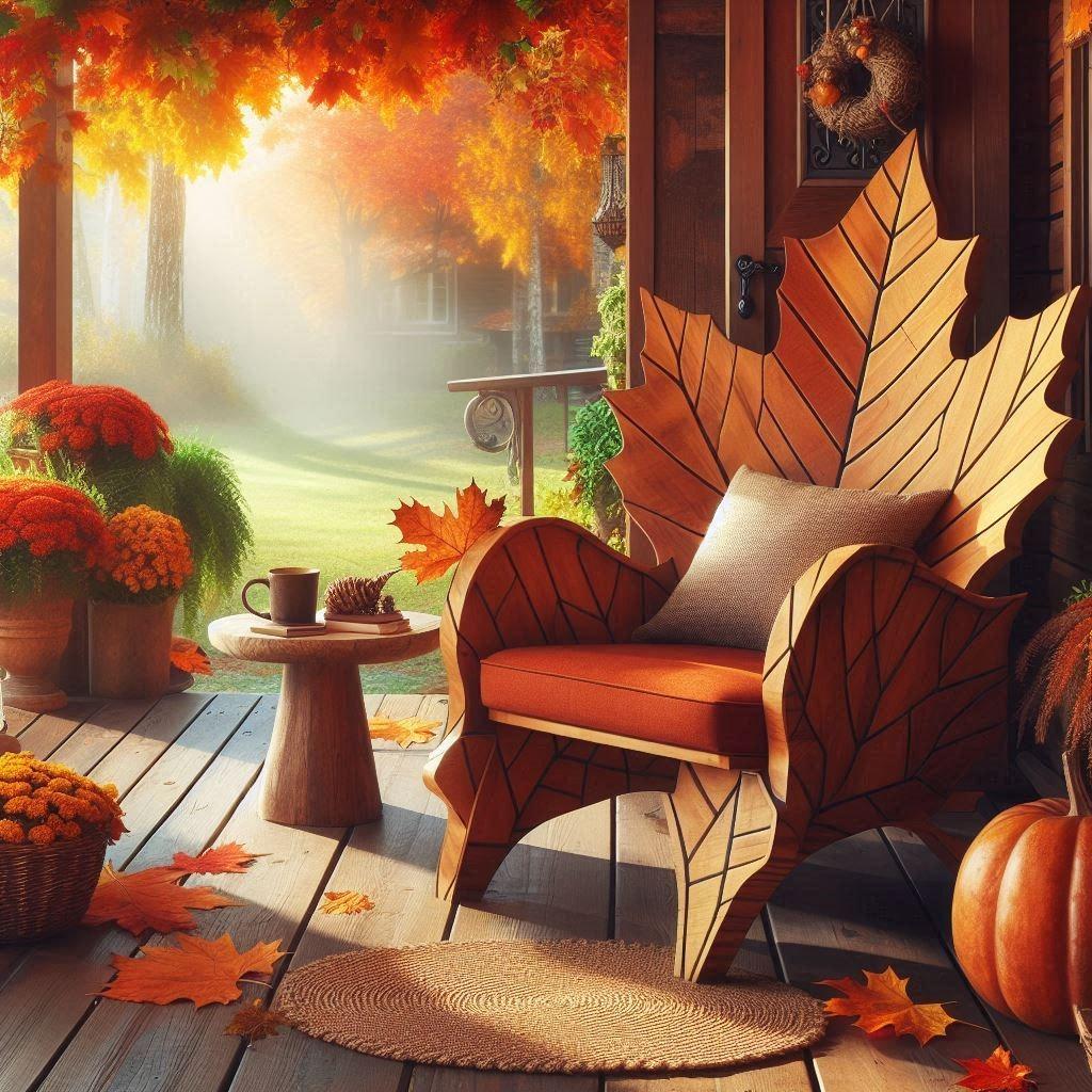 Examples of Stylish Autumn Leaf Porch Loungers