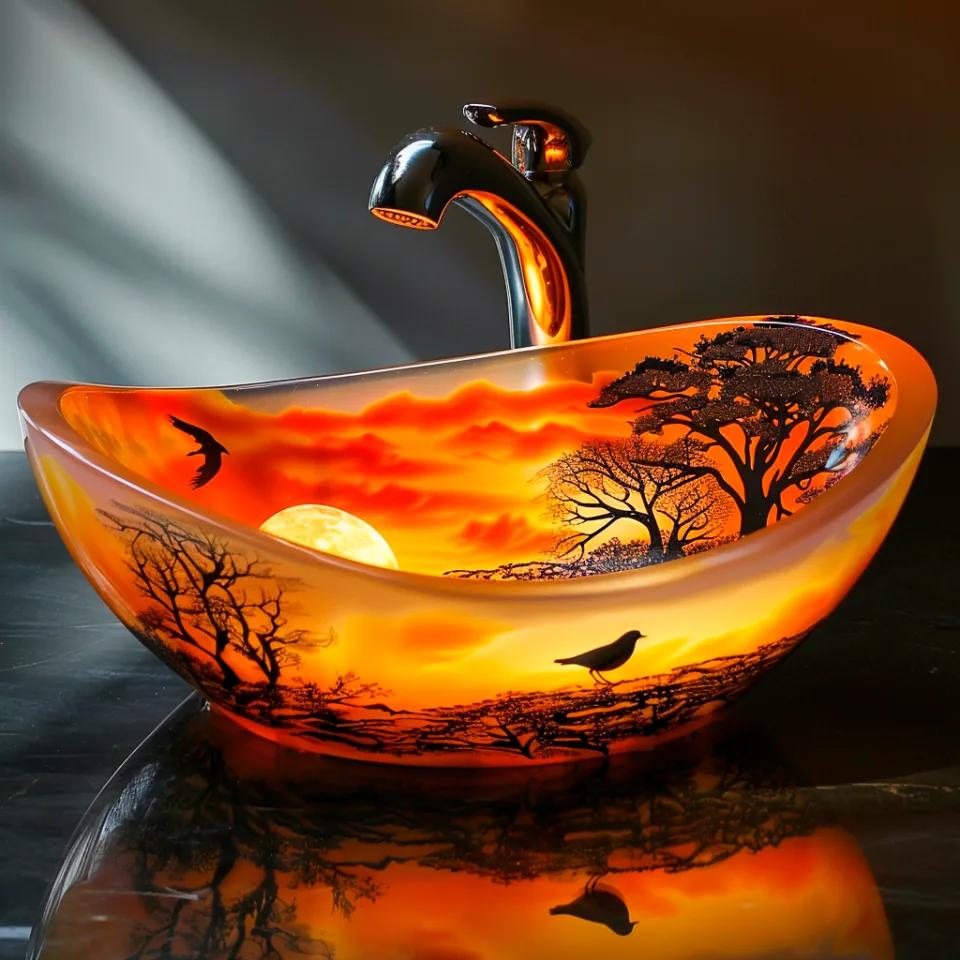 Epoxy Nature Sinks: A Fusion of Art and Functionality