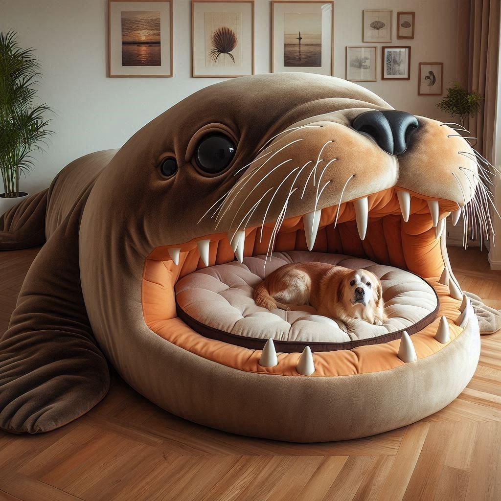 How to Use Giant Animal Shaped Dog Beds