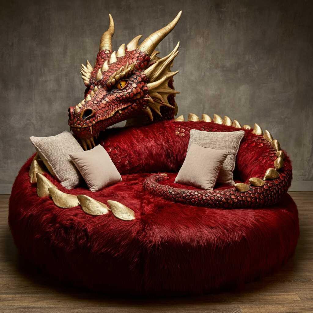 Giant Dragon Loungers: Embrace Mythical Comfort in Style