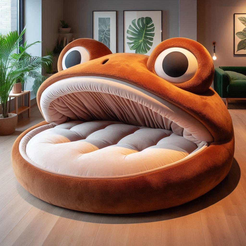 Giant Frog Loungers: Relax in a Pond of Plush Comfort