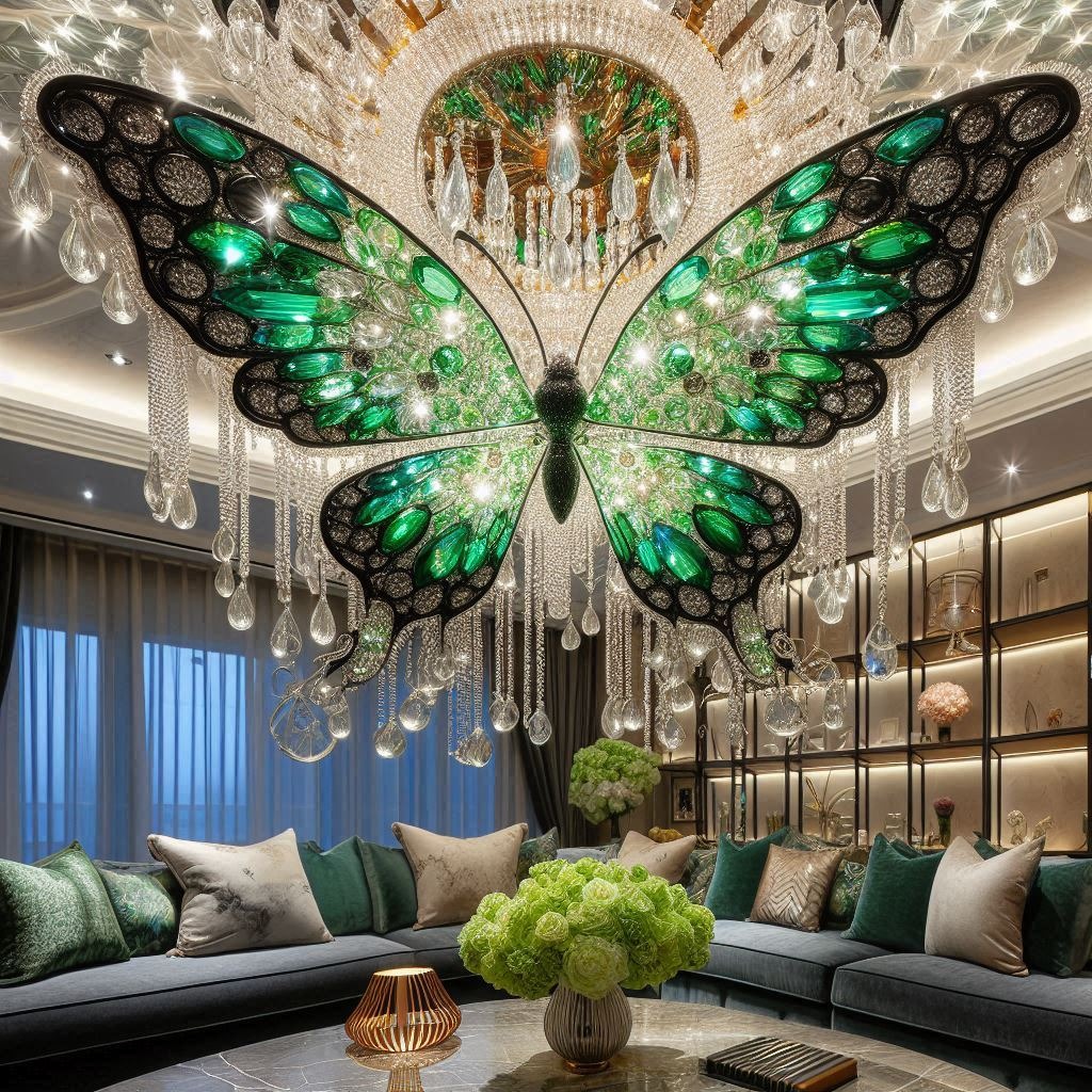 How to Incorporate the Green Butterfly Chandelier Into Your Space