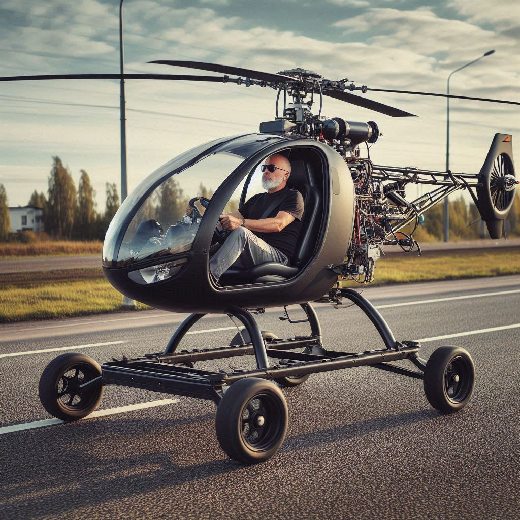 Elevate Your Ride: The Innovative Helicopter-Shaped Scooter for Thrilling Adventures