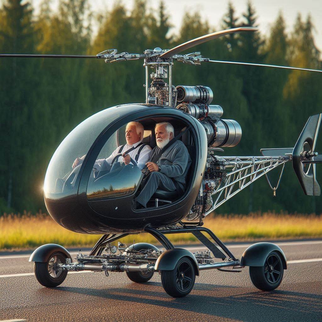 Elevate Your Ride: The Innovative Helicopter-Shaped Scooter for Thrilling Adventures