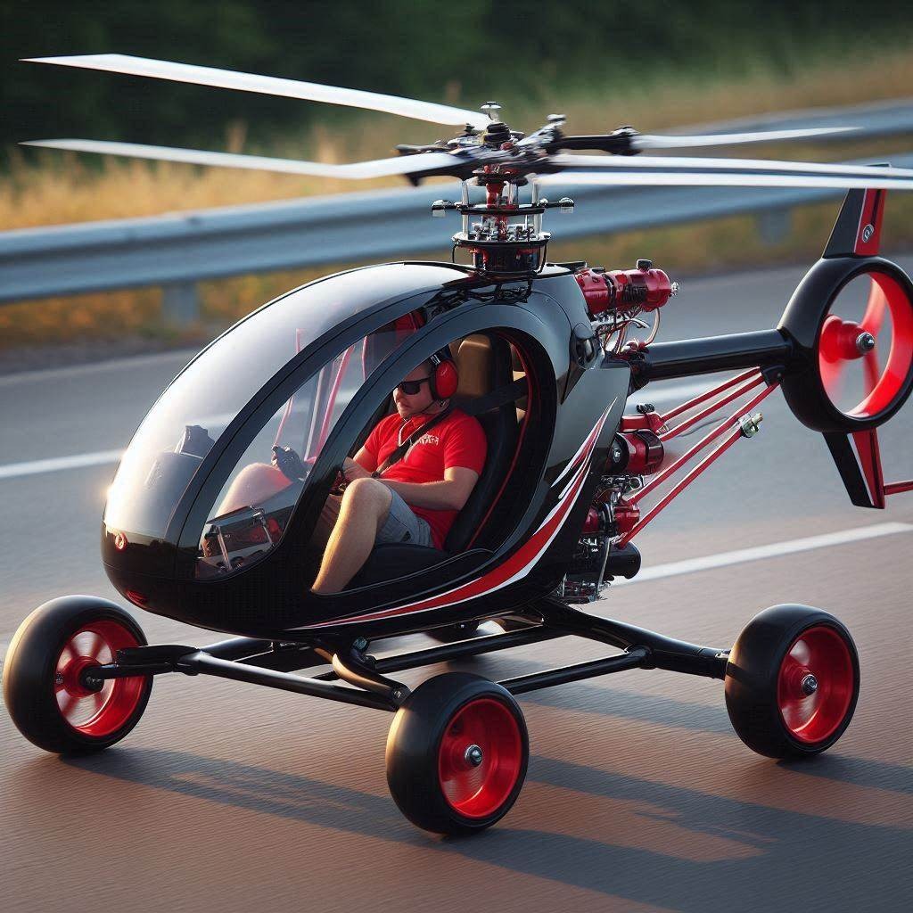 Elevate Your Ride: The Innovative Helicopter-Shaped Scooter for Thrilling Adventures