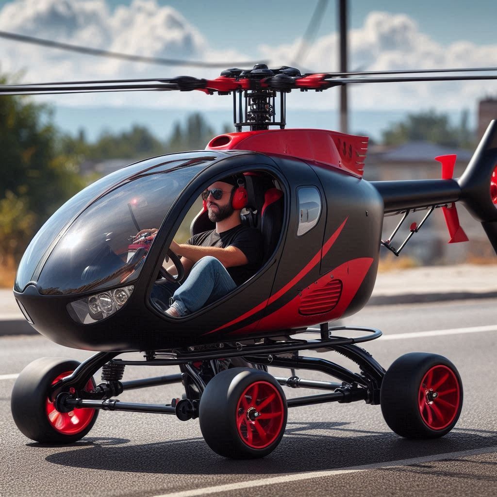 Elevate Your Ride: The Innovative Helicopter-Shaped Scooter for Thrilling Adventures