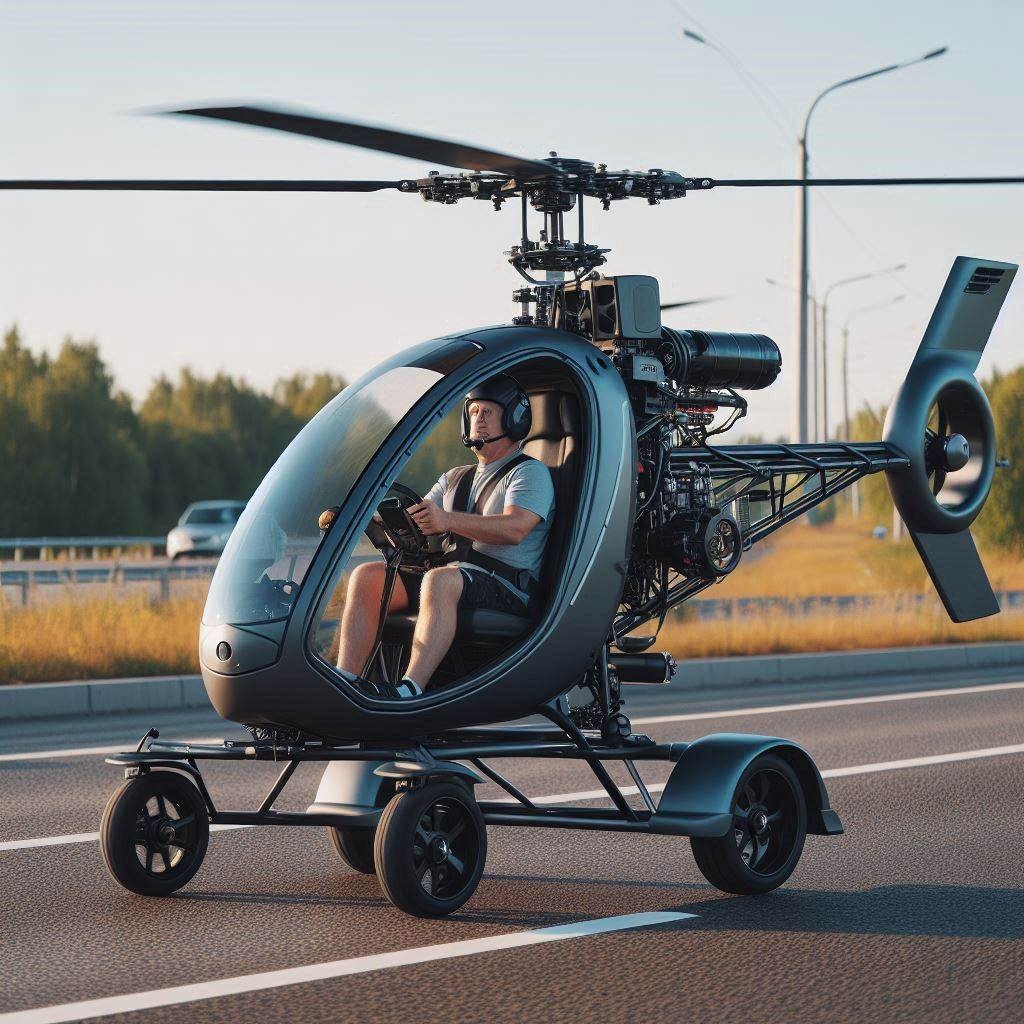 Elevate Your Ride: The Innovative Helicopter-Shaped Scooter for Thrilling Adventures