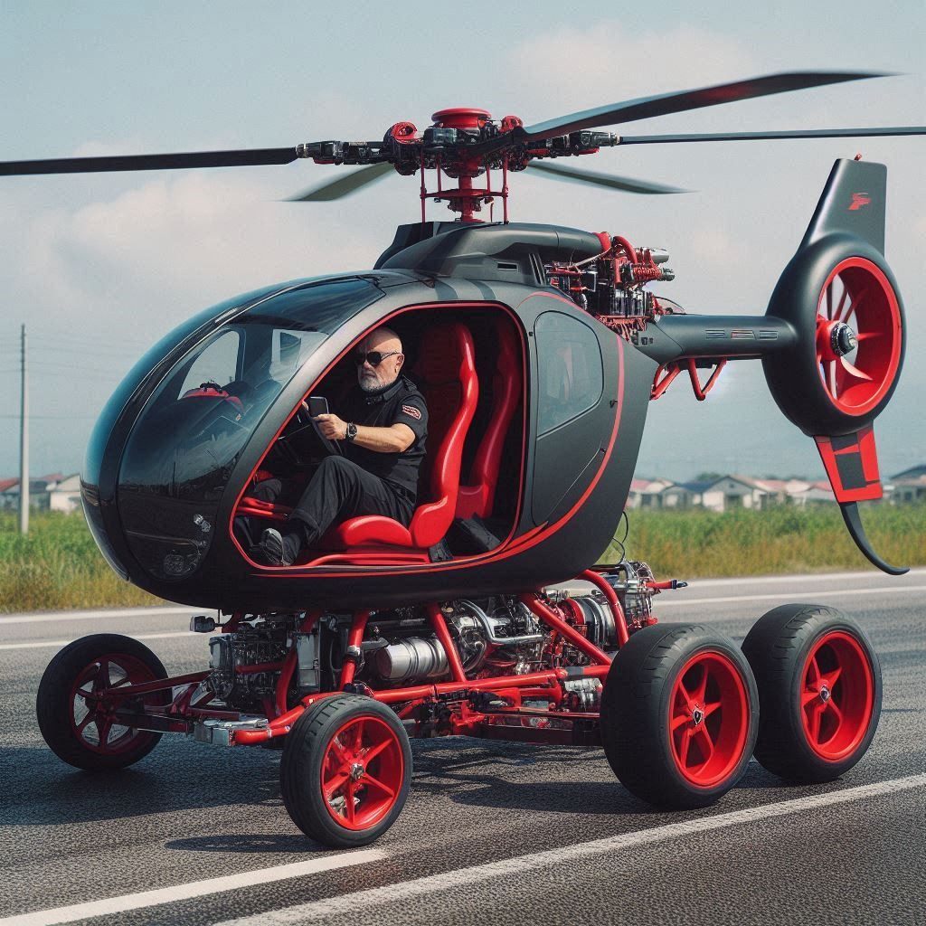 Elevate Your Ride: The Innovative Helicopter-Shaped Scooter for Thrilling Adventures