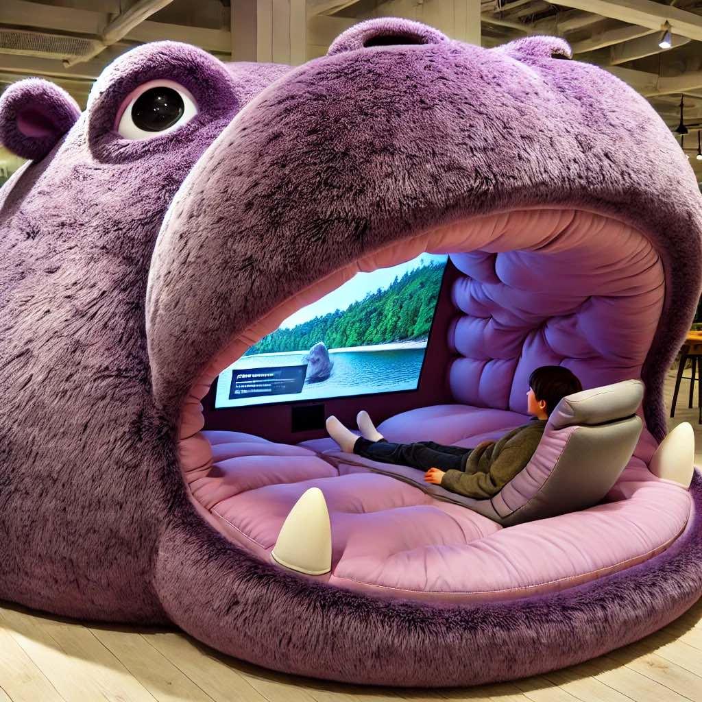 Hippo Lounger Pods: Relax in the Ultimate Animal-Inspired Comfort