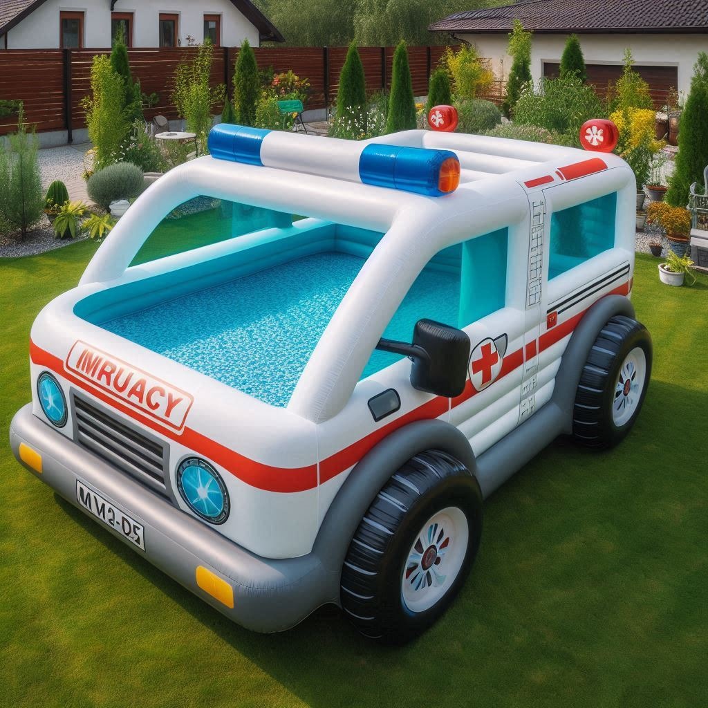 Inflatable Emergency Vehicle Pools: Bringing Fun and Rescue-Inspired Adventure to Your Backyard 