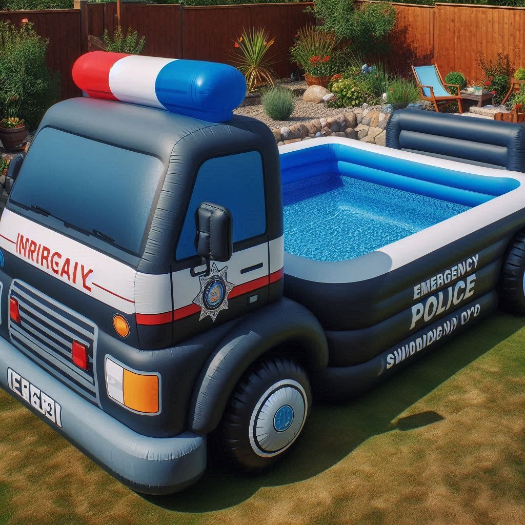 Inflatable Emergency Vehicle Pools: Bringing Fun and Rescue-Inspired Adventure to Your Backyard 