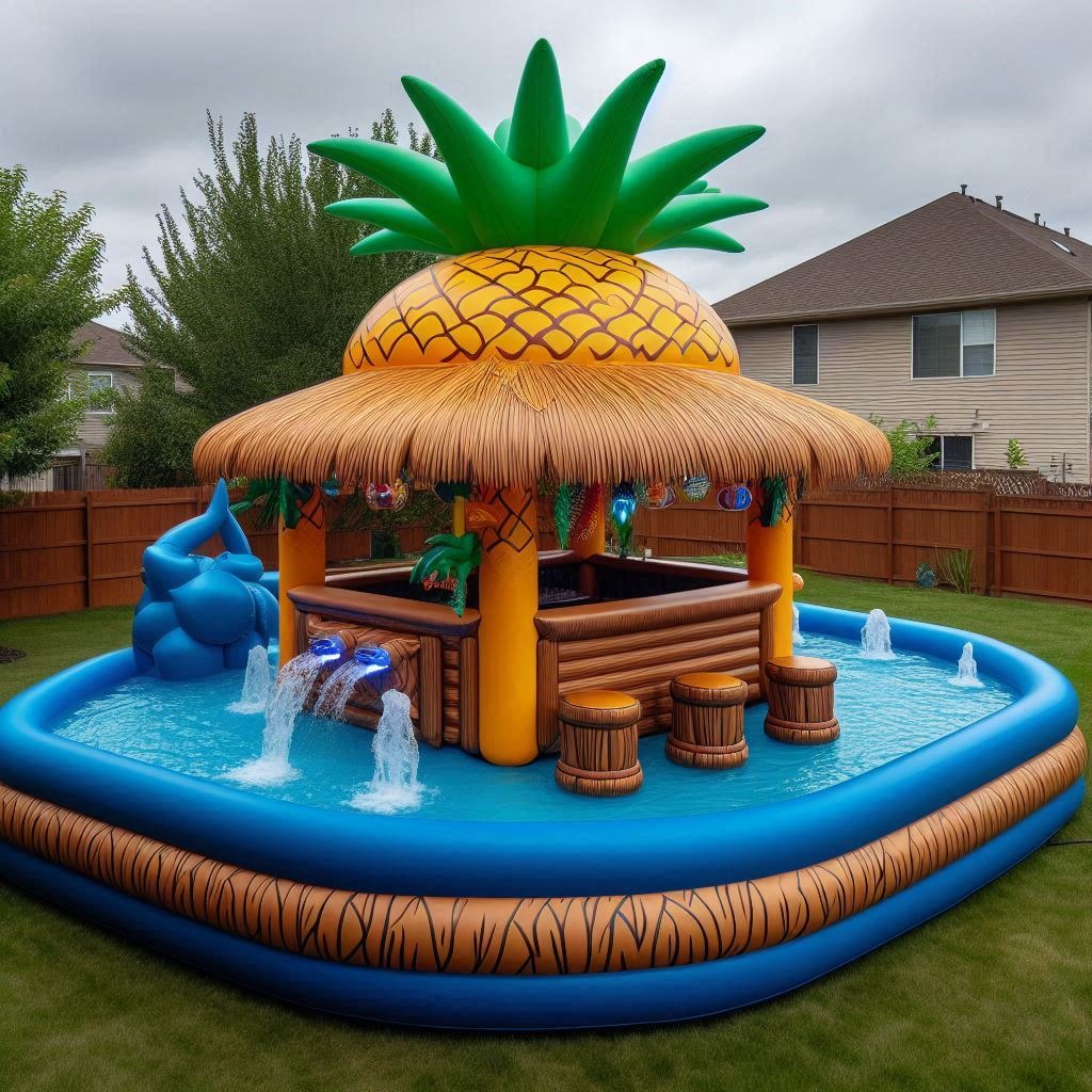 Chill and Cheers: The Inflatable Pool Tiki Bar for Ultimate Poolside Fun