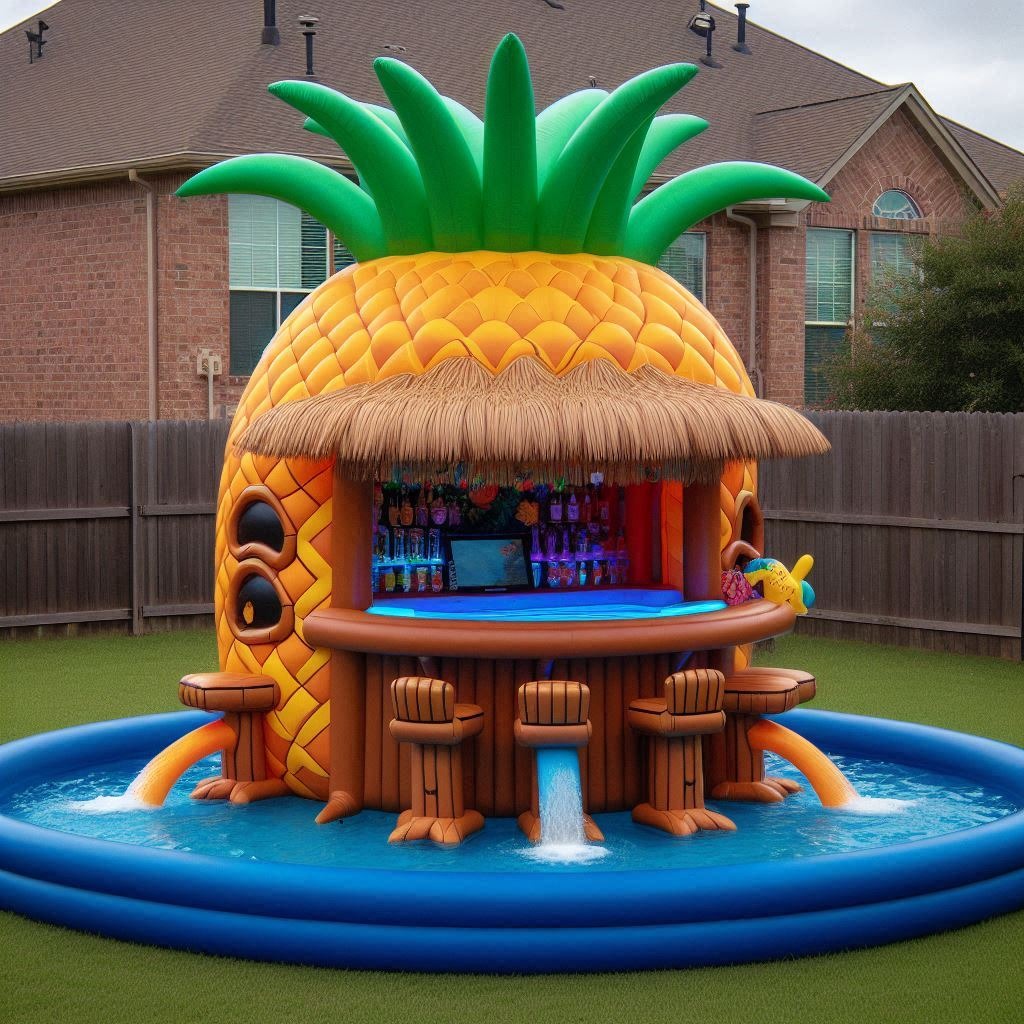 Chill and Cheers: The Inflatable Pool Tiki Bar for Ultimate Poolside Fun