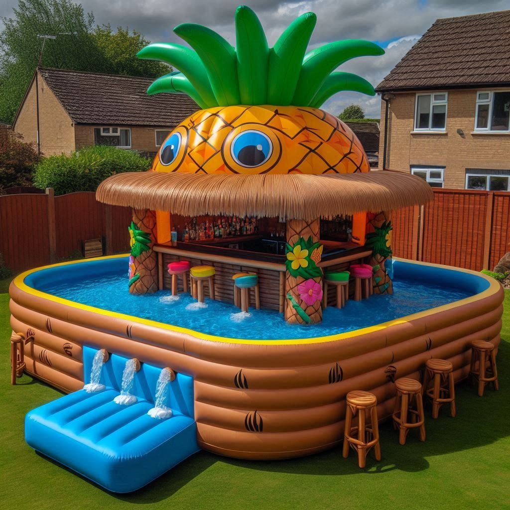 Chill and Cheers: The Inflatable Pool Tiki Bar for Ultimate Poolside Fun