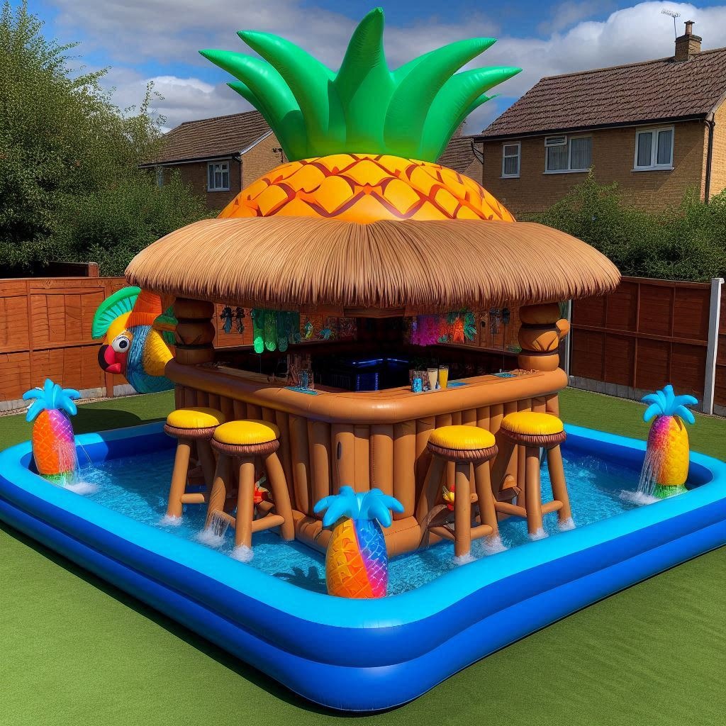 Chill and Cheers: The Inflatable Pool Tiki Bar for Ultimate Poolside Fun