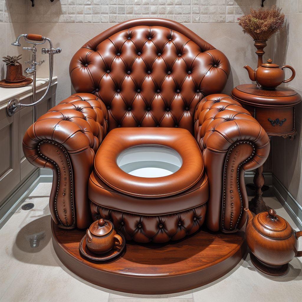 Leather Armchair Toilets: Luxury Meets Comfort in Your Bathroom