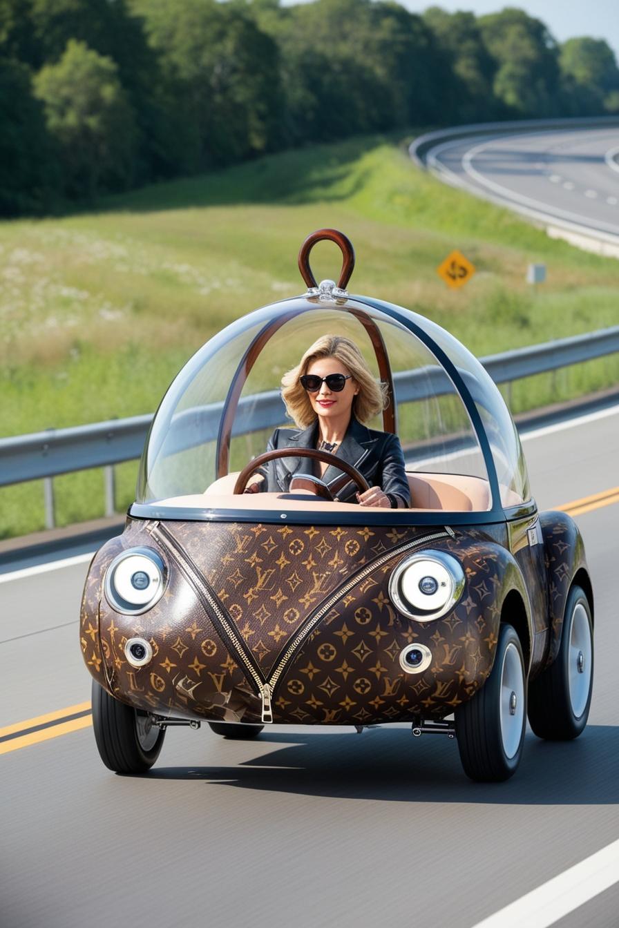 The Design Essence of the LV Handbag Shaped Car