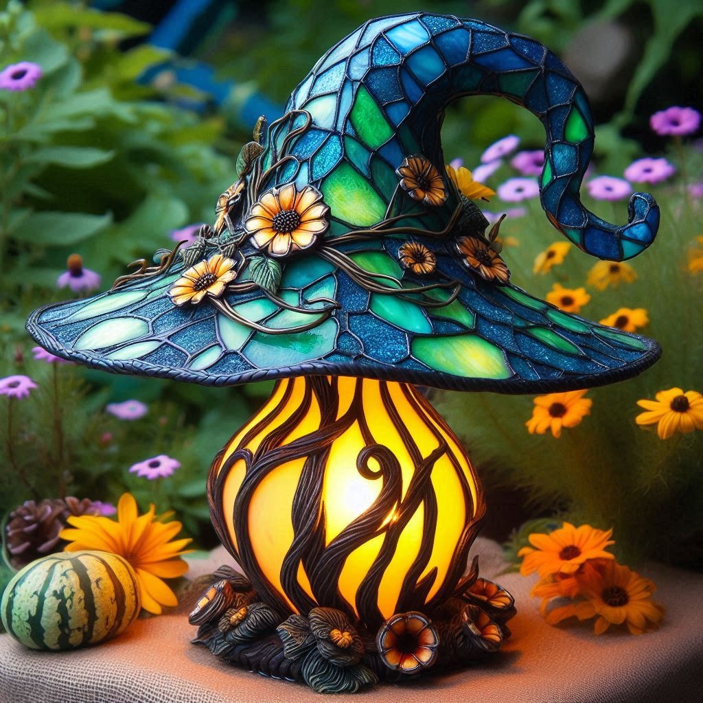 Transform Your Room with the Enchanting Glow of a Mushroom Witch Hat Lamp