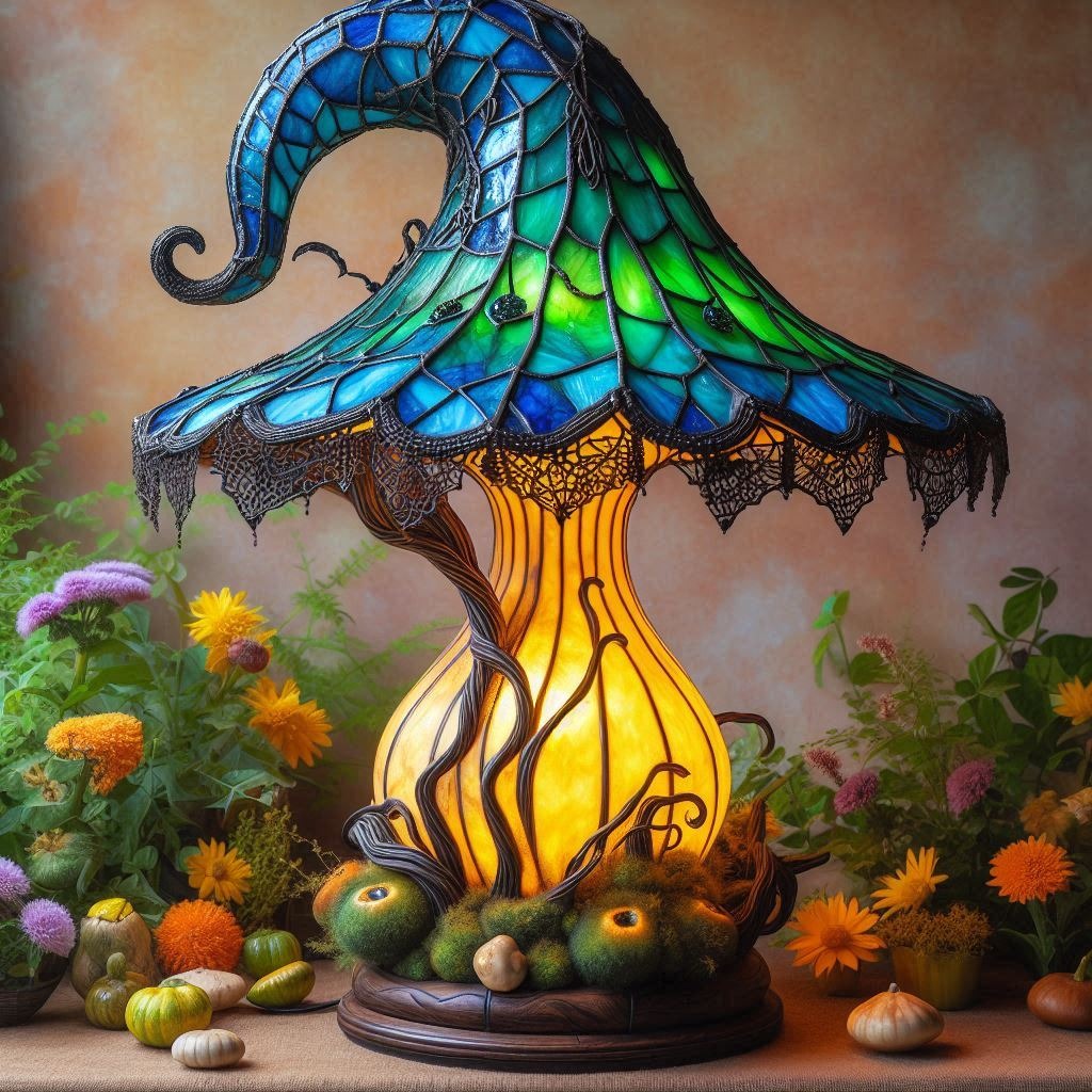 Mushroom Witch Hat Lamp: Enchant Your Space with Whimsical Lighting