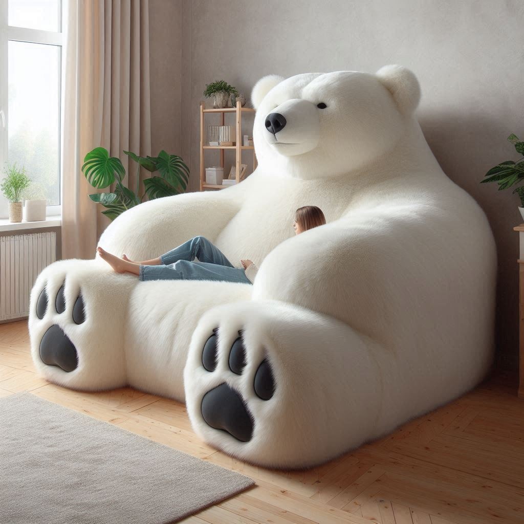 Polar Bear Lounger: Relax in the Embrace of Arctic Comfort