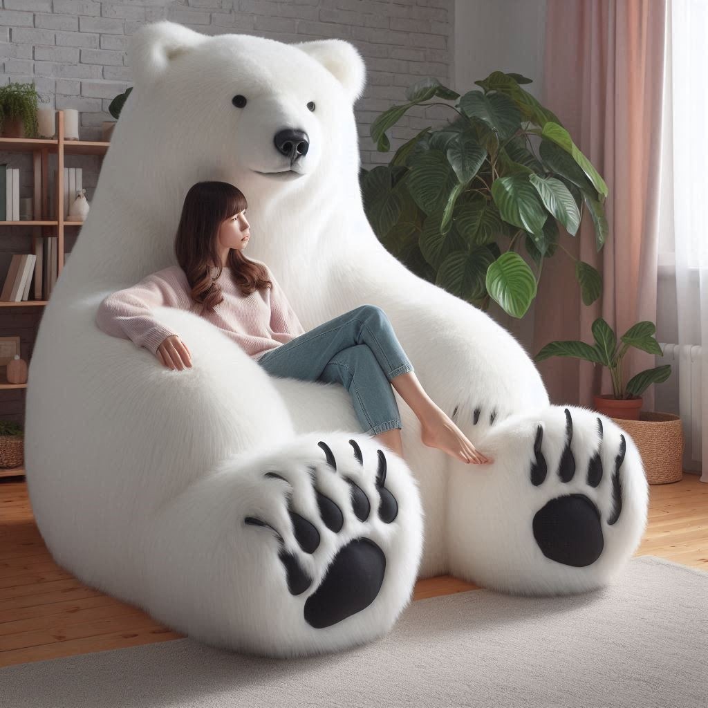 Polar Bear Lounger: Relax in the Embrace of Arctic Comfort