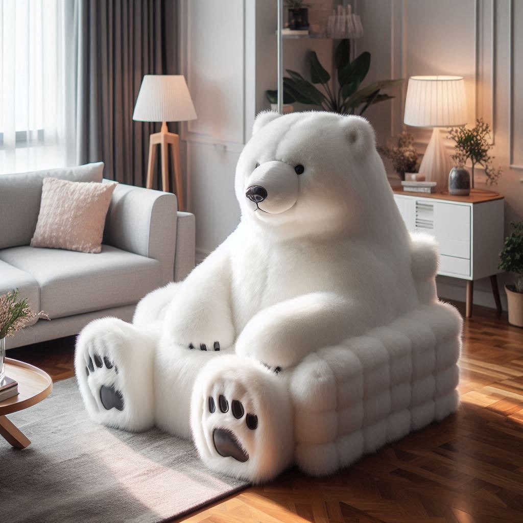 Polar Bear Lounger: Relax in the Embrace of Arctic Comfort