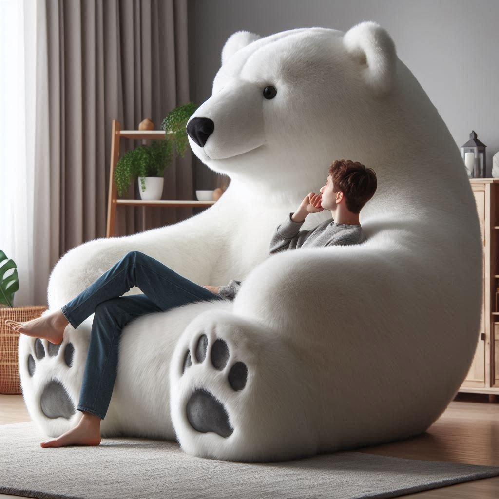 Polar Bear Lounger: Relax in the Embrace of Arctic Comfort