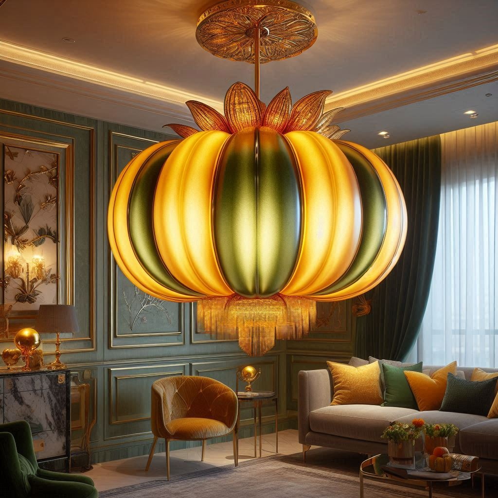 Creative Examples of Pumpkin Chandeliers