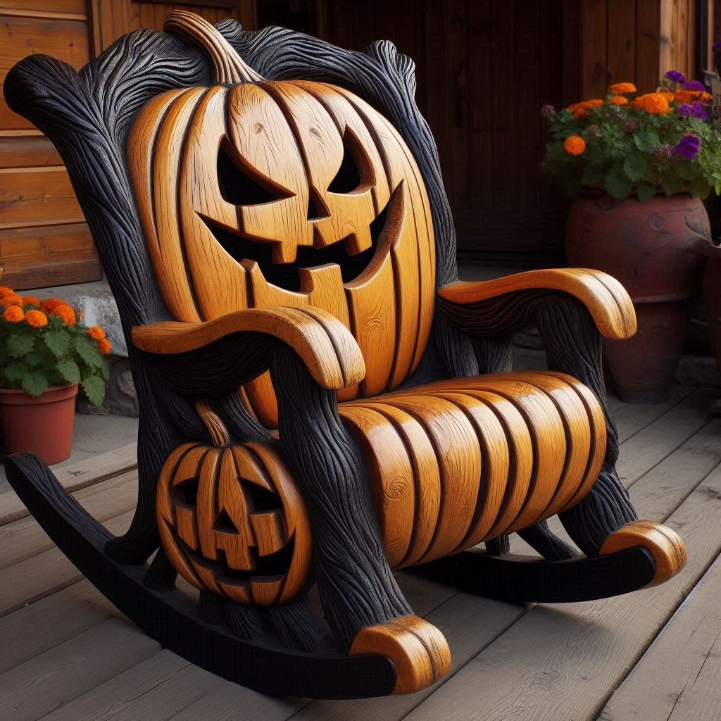 Rock in Style: The Pumpkin Rocker for a Whimsical Seating Experience