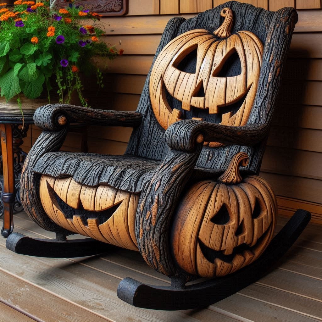 Rock in Style: The Pumpkin Rocker for a Whimsical Seating Experience