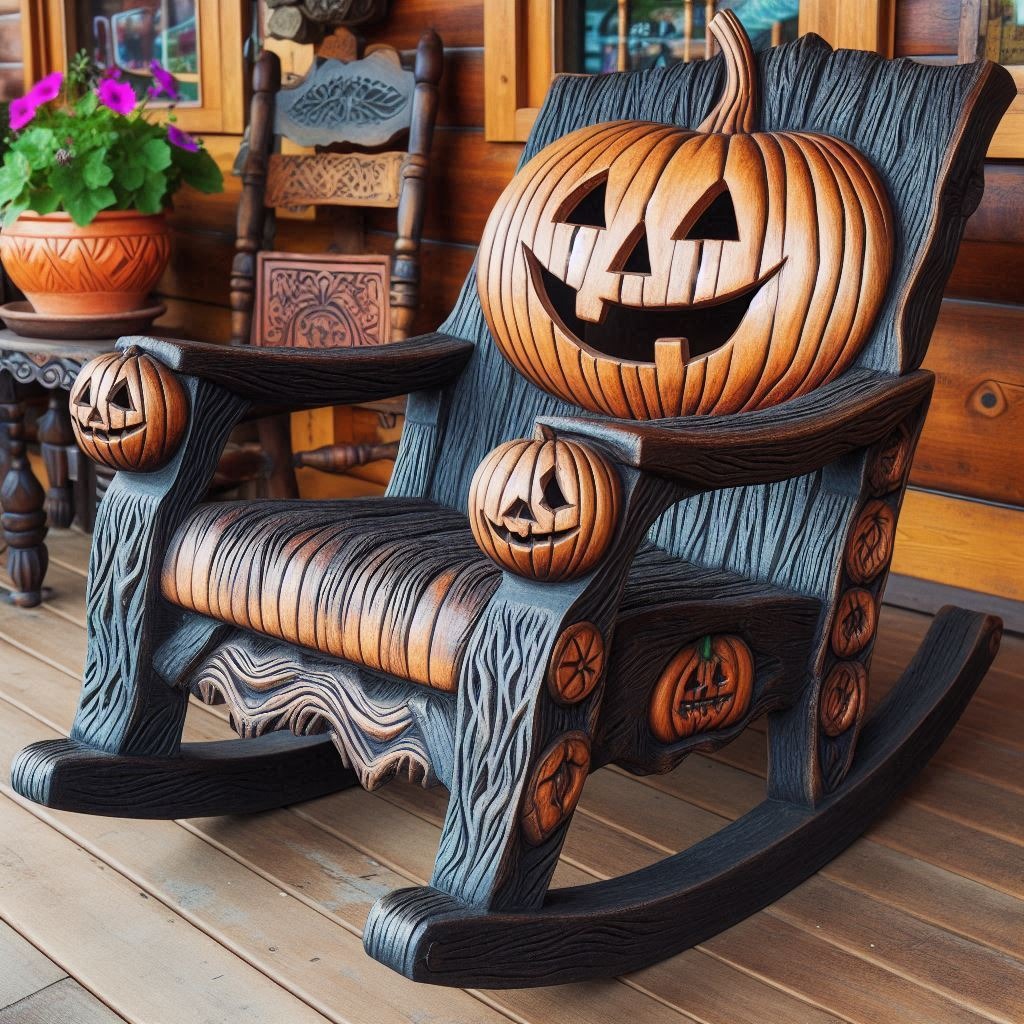 Rock in Style: The Pumpkin Rocker for a Whimsical Seating Experience