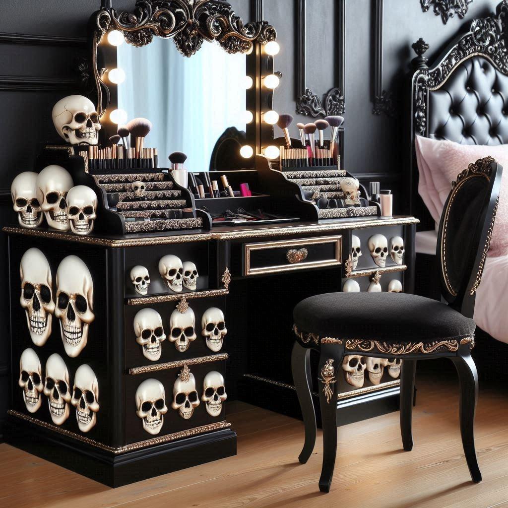 How to Use Skull Makeup Vanity Effectively